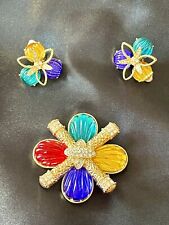 Gorgeous brooch earrings d'occasion  Puteaux