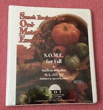 Receitas de lanches para exercícios orais-motores: S.O.M.E. Para outono, usado comprar usado  Enviando para Brazil