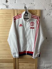 CHAQUETA DE FÚTBOL MANCHESTER UNITED ENTRENAMIENTO CON CREMALLERA ADIDAS PARA HOMBRE TALLA S segunda mano  Embacar hacia Argentina