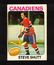 Usado, 1975-76 STEVE SHUTT #181 MUITO BOM ESTADO+ OPC Canadiens HALL OF FAME Star 2nd NHL cartão de hóquei comprar usado  Enviando para Brazil