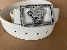 Versace belt white for sale  Waterbury