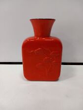 Vaso vintage Frankoma Flame vermelho e preto comprar usado  Enviando para Brazil