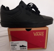 Vans Seldan Low-Top Black Leather Unisex Great School Shoe Size UK3.5 Clearance for sale  Shipping to South Africa