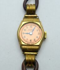 DULUX BRANDED SWISS MADE ANTIMAGNETIC MECHANICAL WIND UP LADIES GOLD CORED WATCH for sale  Shipping to South Africa