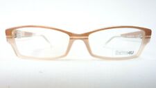 rectangular glasses setting frame beige gold brown eyeglass frame frame women's size M for sale  Shipping to South Africa