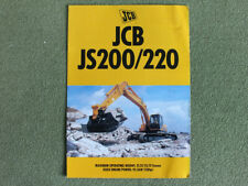Folheto de lagartas JCB JS200/220 para escavadeira de esteira Prospekt 1997 comprar usado  Enviando para Brazil