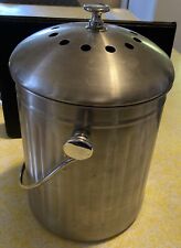 OGGI Compost Bin, Stainless Steel Indoor Compost Bucket for Kitchen  1.25 Gallon, used for sale  Shipping to South Africa
