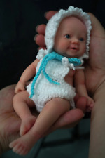Boneca bebê doce silicone micro completa 7 polegadas - Mini boneca renascida realista comprar usado  Enviando para Brazil