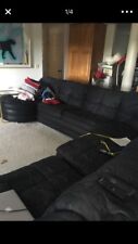 Black sectional couch for sale  Caledonia