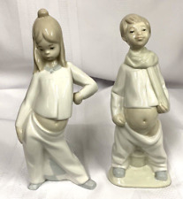 RARAS~Estatuillas de Colección TANG BOY & ROSAL GIRL (OFF SHOOT OF LLADRO) Par de España 1960 segunda mano  Embacar hacia Mexico