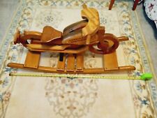 Wooden motorcycle rocker for sale  Spring