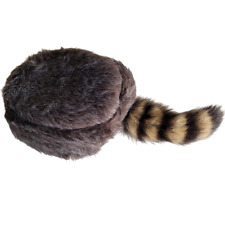 Boné Coonskin Davey Crockett cauda de pele real guaxinim marrom coon Daniel Boone chapéu comprar usado  Enviando para Brazil