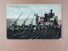 Postal vintage de colección Steam Breaking Virgin Soil 14 surcos oeste de Dakota del Sur segunda mano  Embacar hacia Argentina