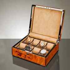 8 Slot Wood Watch Storage Boxes Watch Display Case with Lock Wooden Watch Holder, used for sale  Shipping to South Africa