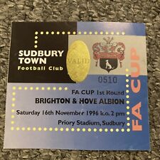 Ticket 1996 cup for sale  THIRSK
