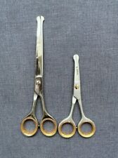 Pet Dog Cat Grooming Scissors Set, Stainless Steel Curved & Safety Round Tip for sale  Shipping to South Africa