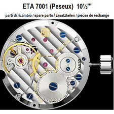 ETA 7001 (peseux 7001) parti di ricambio nuove / spare parts / Ersatzteilen segunda mano  Embacar hacia Argentina
