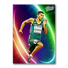 Used, Wayde van Niekerk Speed Of Light Sketch Card Limited 02/20 Dr. Dunk for sale  Shipping to South Africa