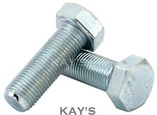 UNF SET SCREWS FULLY THREADED HEXAGON BOLTS ZINC PLATED, 1/4,5/16,3/8,7/16,1/2"  for sale  Shipping to South Africa