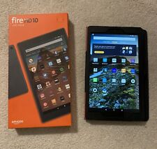 Tablet Amazon Fire HD 10 com estojo de couro 64 GB, 10,1 polegadas 7ª geração pacote laranja comprar usado  Enviando para Brazil