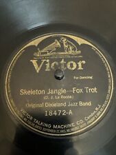 Victor 78 RPM Original Dixieland Jazz Band - Skeleton Jangle / Tiger Rag 18472 V comprar usado  Enviando para Brazil