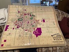 Vintage pull map for sale  Wichita