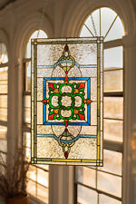 Painel de vitral estilo Tiffany - O nó celta - 21 por 12 polegadas comprar usado  Enviando para Brazil