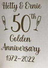 Personalised 50th golden for sale  BURY ST. EDMUNDS