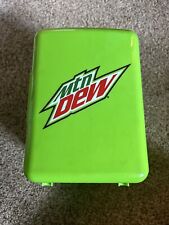 Mountain Dew 6 Can Mini Fridge Beverage Center Lime Green Logo Works. 9.5”x7” for sale  Shipping to South Africa