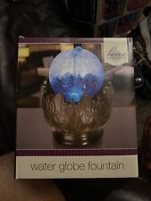 Fonte globo de água Home Elements tampo de mesa LED multicolorido sons suaves comprar usado  Enviando para Brazil