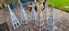 72cm Wooden Trellis Obelisk square 21cm pyramid Garden Plant Support Frame x6 for sale  Shipping to South Africa