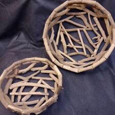 Pair driftwood baskets for sale  Richardson