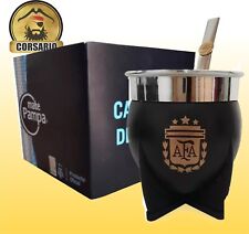 Mate Nuevo Campeón de la Selección Argentina Afa + Bombilla NEGRA ARGENTINA CAMPEON segunda mano  Argentina 