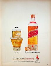 Usado, 1962 Johnnie Walker Red Label uísque escocês anos 60 impressão anúncio sabor incrivelmente suave comprar usado  Enviando para Brazil