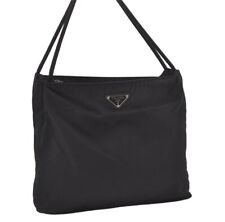 Auténtico Bolso de Mano de Hombro PRADA Nylon Tessuto Negro 0564J segunda mano  Embacar hacia Argentina