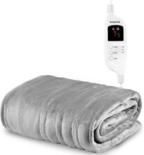 Emperial Electric Heated Blanket Throw Fast Heating 9 Hour Timer, Machine Wash, used for sale  Shipping to South Africa