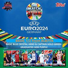 Usado, 🌍TOPPS MATCH ATTAX UEFA EURO 2024 -1/2 ✅BASIC BLUE-CAPTAIN/HERO GREEN-GG PURPLE comprar usado  Enviando para Brazil