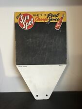 Sunspot Soda 1949 pizarra de cartón pantalla publicitaria de 8,5x5"" inserto de cartón segunda mano  Embacar hacia Mexico