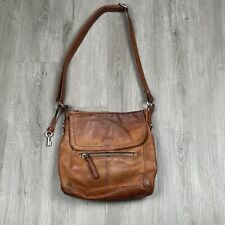 Fossil Hanover Brown Leather Crossbody Messenger Handbag Purse for sale  Shipping to South Africa