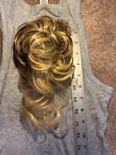 Messy Bun Hair Piece Extensions Hair Wedding Claw Updo Curly blonde for sale  Shipping to South Africa