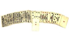 1800s Bourgeois Playing Cards by C.L. WUST Frankfurt Schutz-Marke 54 Cards for sale  Bella Vista