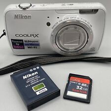 Cámara digital Nikon COOLPIX S800C 16,0 MP 10x pantalla táctil Wi-Fi blanca segunda mano  Embacar hacia Argentina