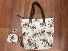 White floral tote for sale  NEWBURY