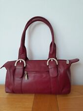 Visconti handbag burgundy for sale  BANSTEAD