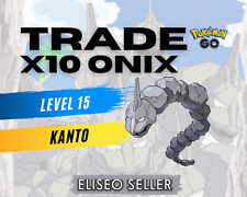 Onix Pokémon GO - Pokemon Trade Onix x10 GO - Chance Lucky - Kanto comprar usado  Enviando para Brazil