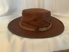 Leather outback hat for sale  Sellersville