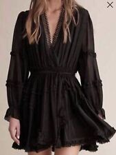 Mini vestido de seda Haute Hippie Lynne preto varejo $495 tamanho 4 comprar usado  Enviando para Brazil