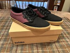 Etnies Men's Jameson 2 Eco, Black/Red/Gum Low Top Sneaker, Skate Shoes, used for sale  Shipping to South Africa