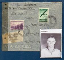 Carta de GRAF SPEE marina (Helmut WEIS), Argentina-Karlsruhe (Alemania), 1944, usado segunda mano  Argentina 