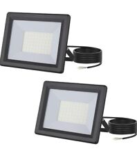 lNGRIKT 30W LED 2 Floodlights Outdoor Cool White 3000lm LED Security Lights IP65 for sale  Shipping to South Africa